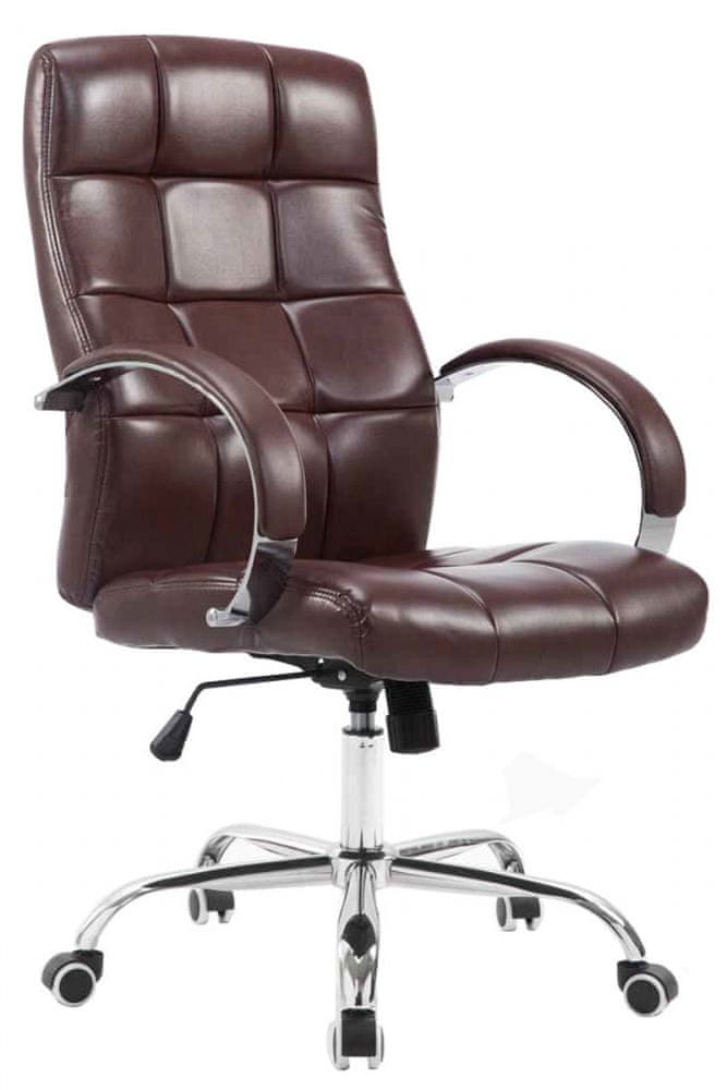 BHM Germany Kancelárska stolička Mikos, syntetická koža, červená